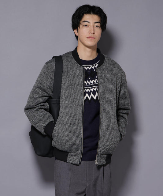 ニットフリースZIPブルゾン(セットアップ可)