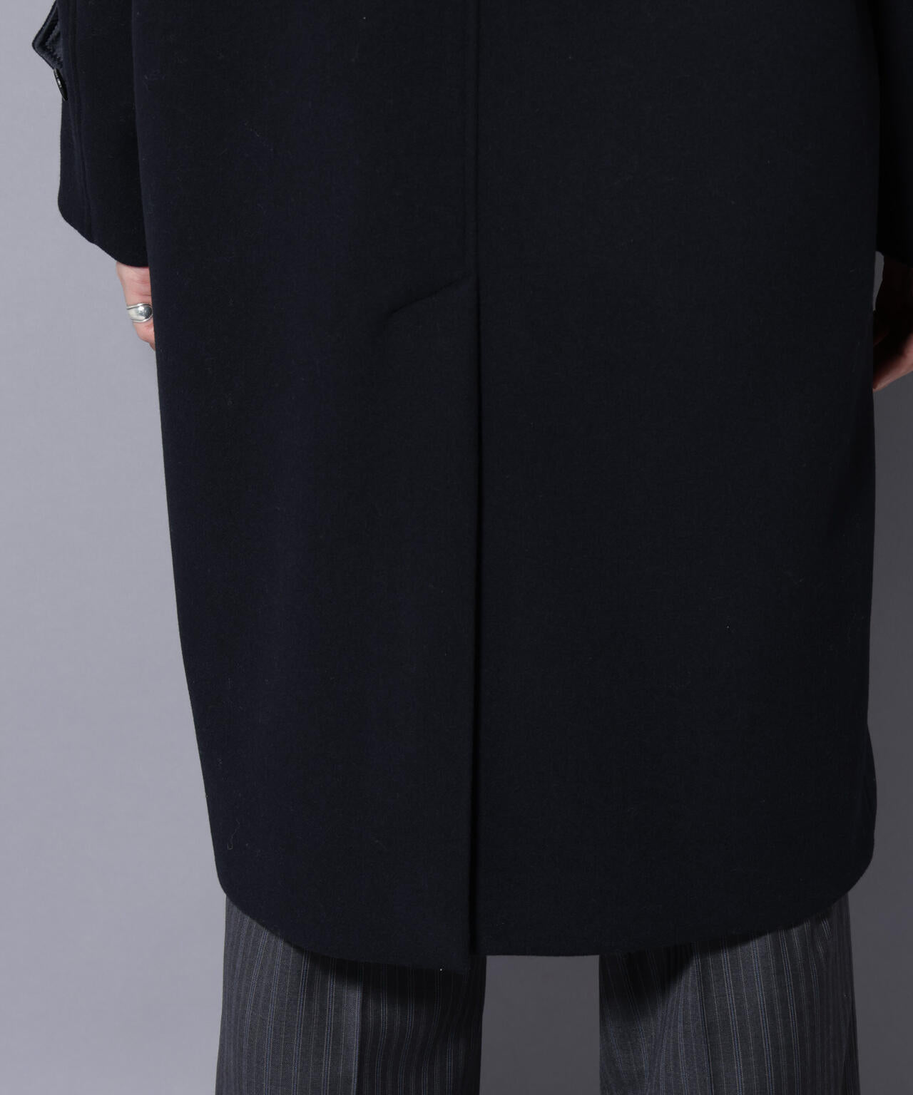 ウールカシミヤメルトンダブルコート