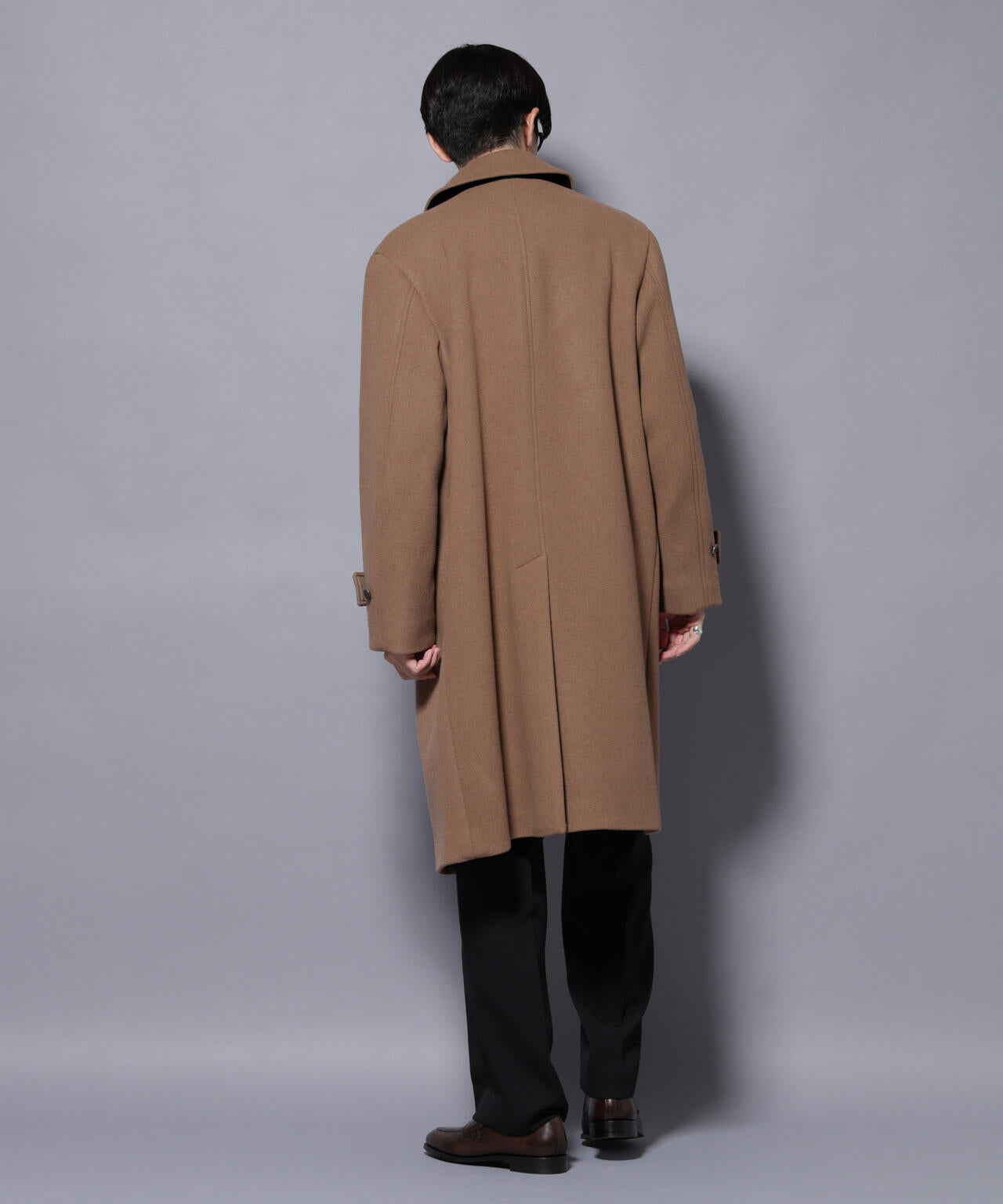 ウールカシミヤメルトンシングルコート
