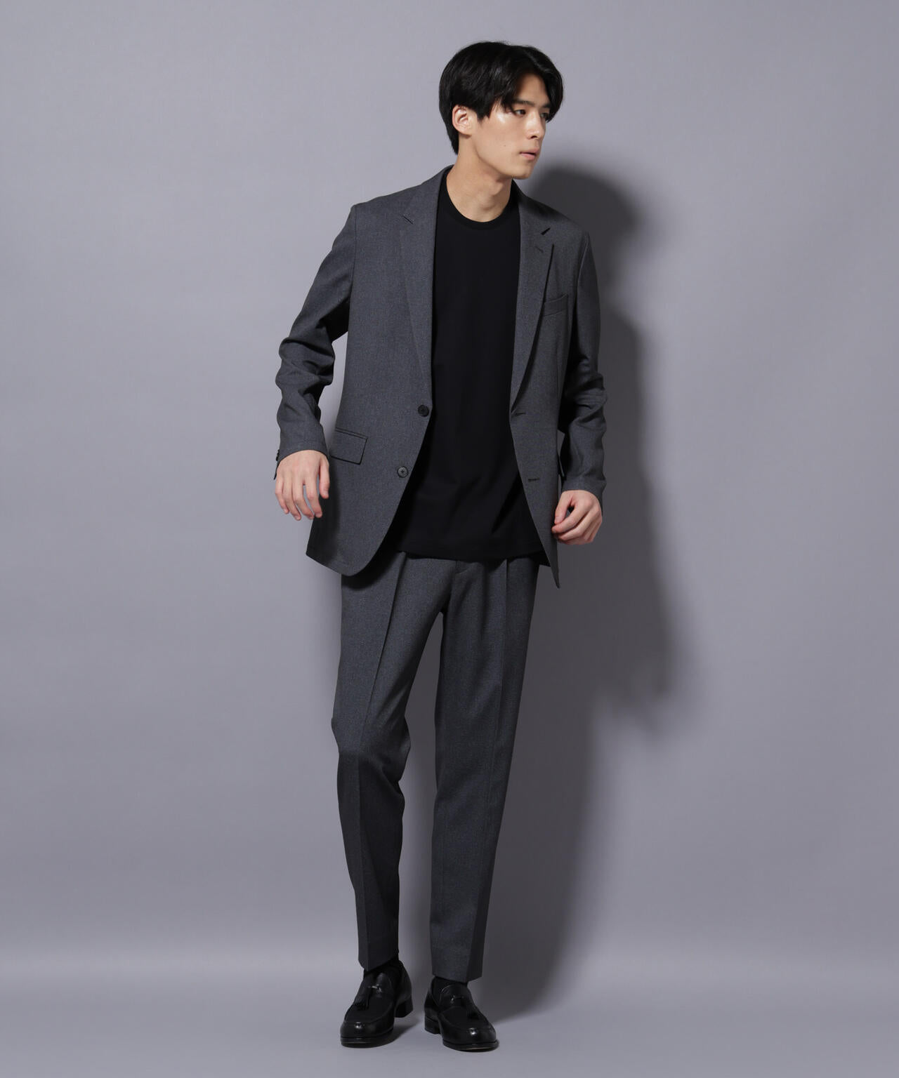 ｢Damerino｣LANATEC(R)シャークスキンセットアップ防シワ形態安定