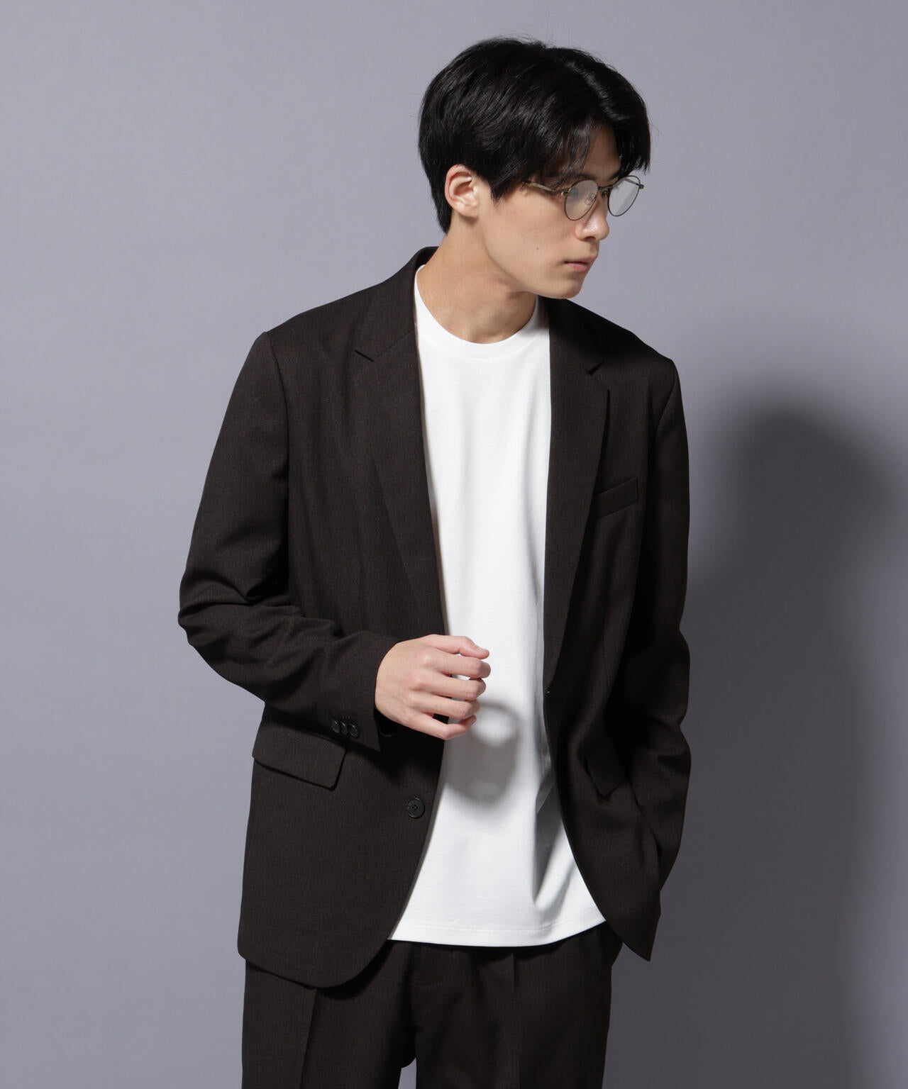 ｢Damerino｣LANATEC(R)シャークスキンセットアップ防シワ形態安定