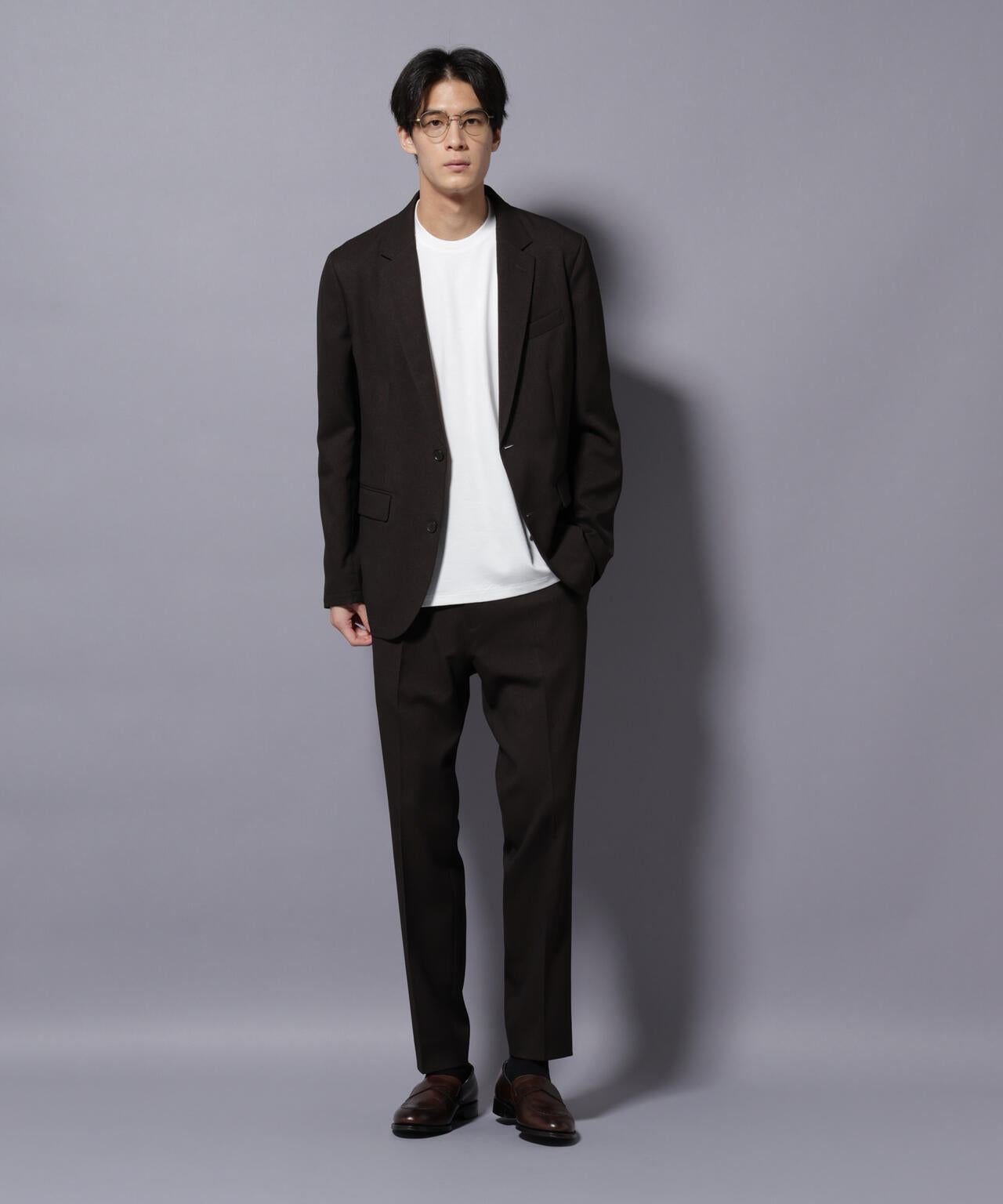 ｢Damerino｣LANATEC(R)シャークスキンセットアップ防シワ形態安定