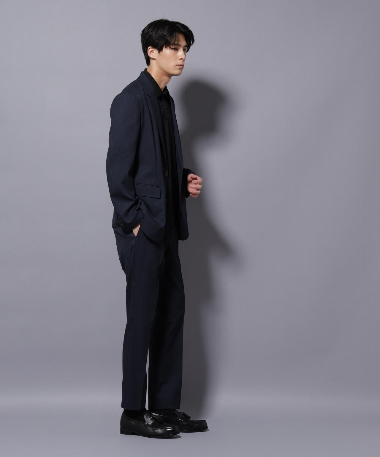 ｢Damerino｣LANATEC(R)シャークスキンセットアップ防シワ形態安定