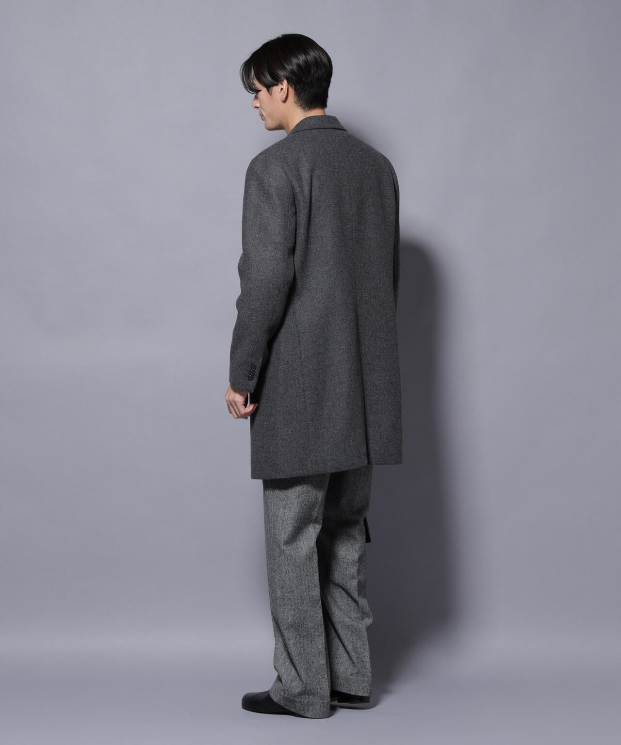 ウール/Nメルトンチェスターコート