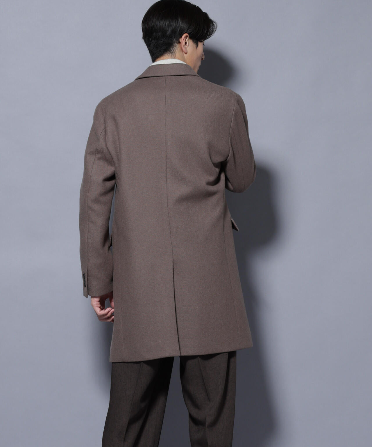 ウール/Nメルトンチェスターコート