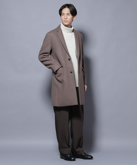 ウール/Nメルトンチェスターコート