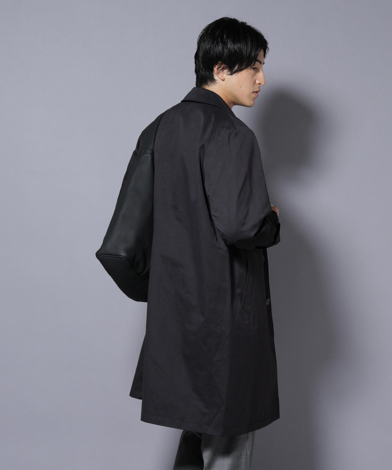 微起毛バルカラーコート