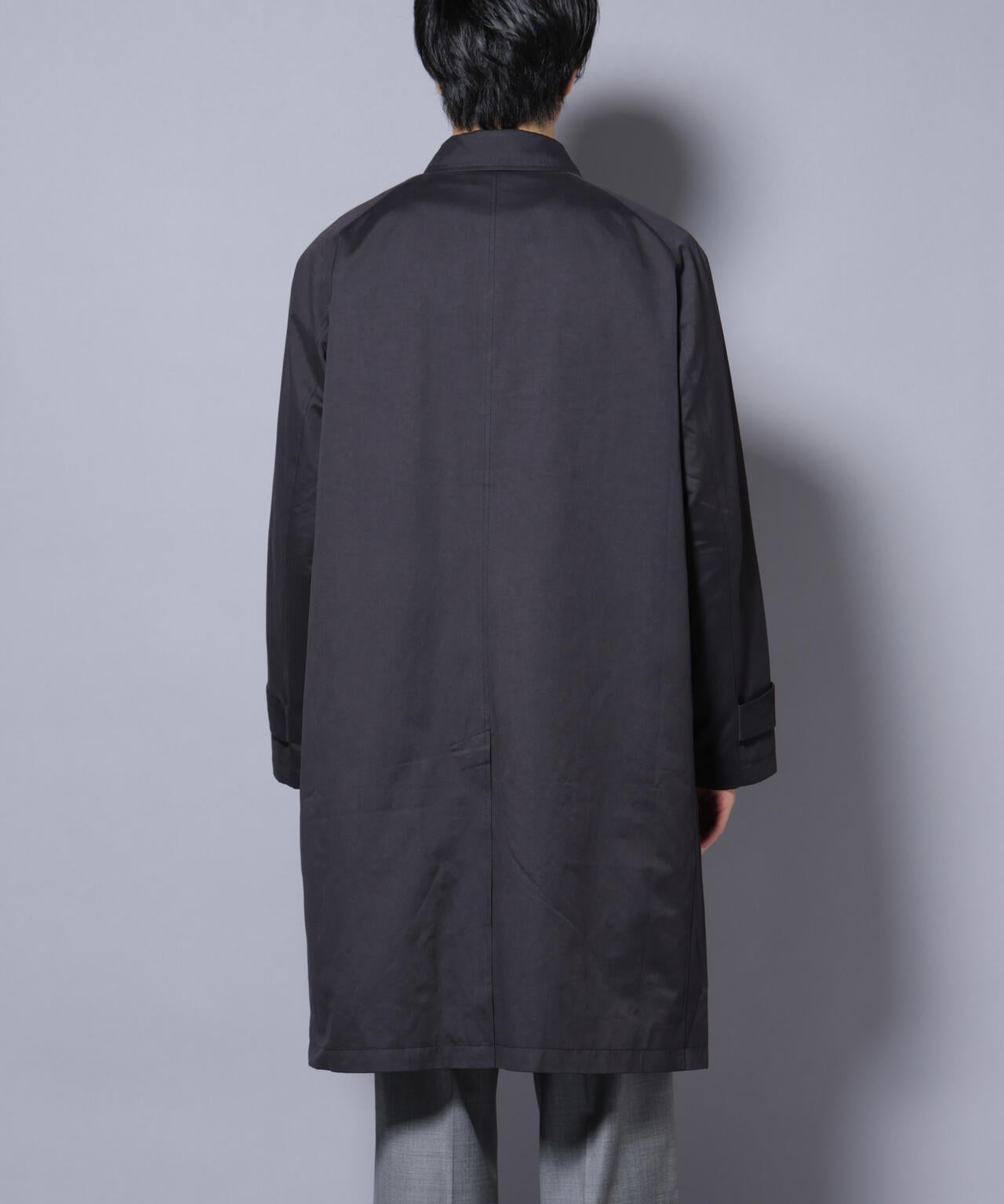 微起毛バルカラーコート