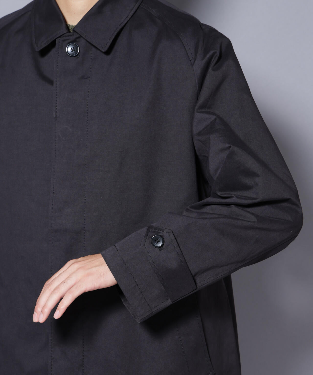 微起毛バルカラーコート