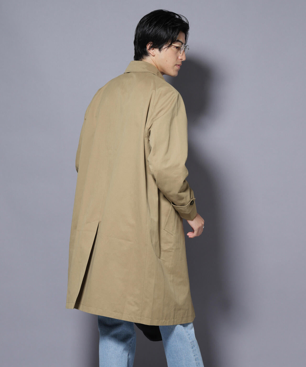 微起毛バルカラーコート