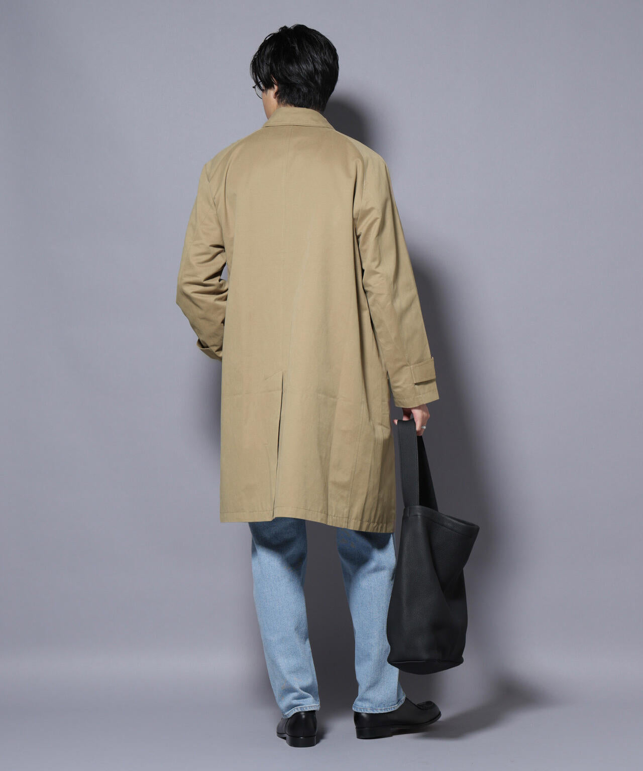 微起毛バルカラーコート