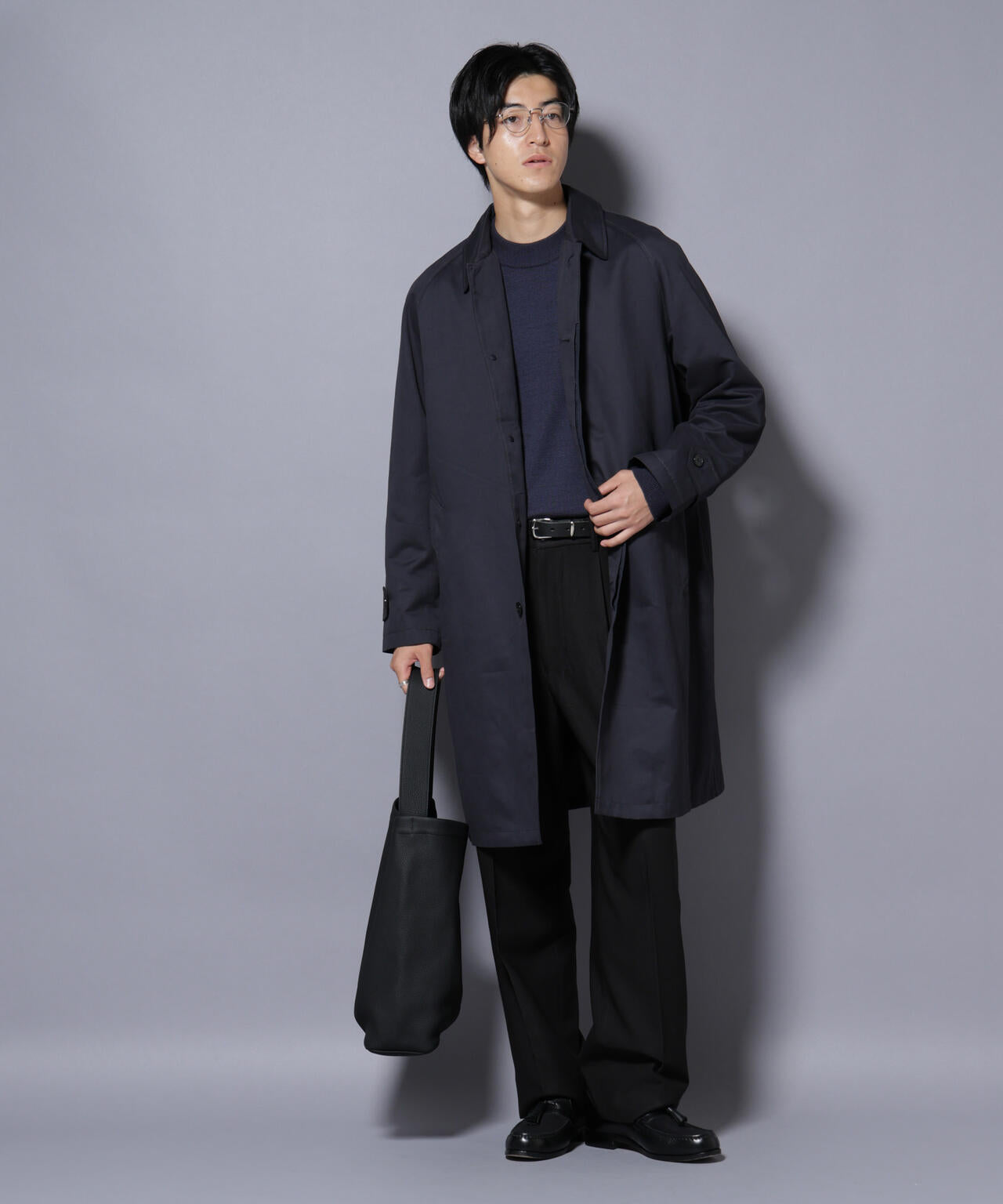 微起毛バルカラーコート