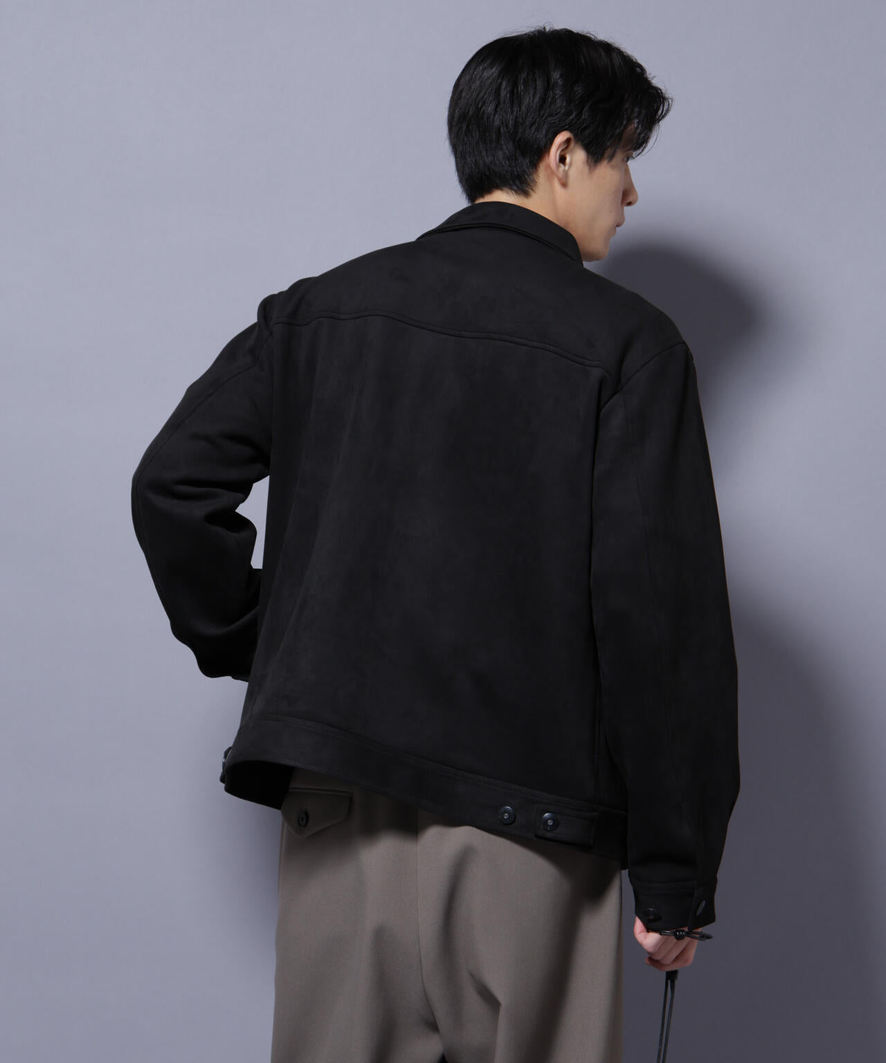 フェイクスエードブルゾン