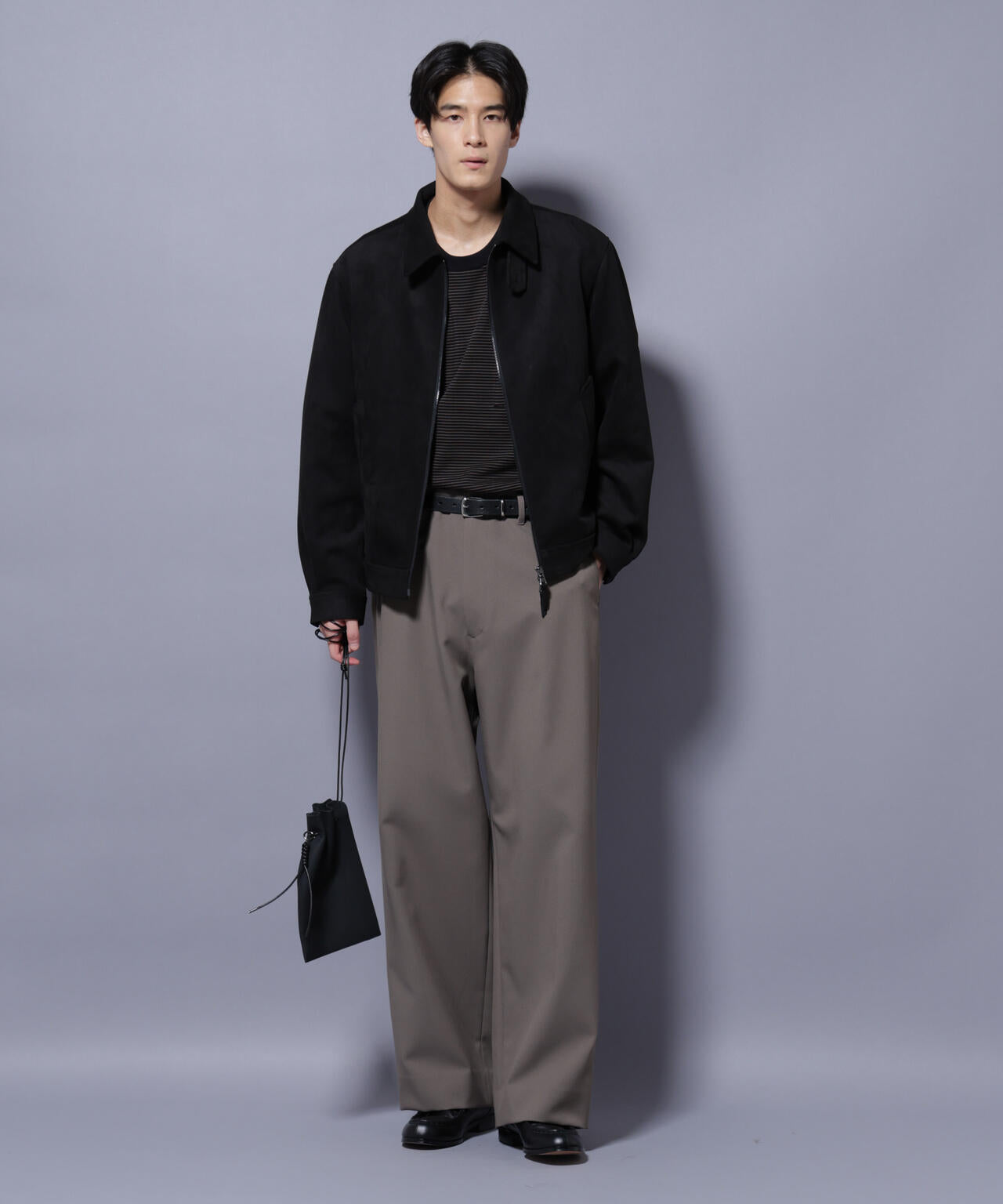 フェイクスエードブルゾン