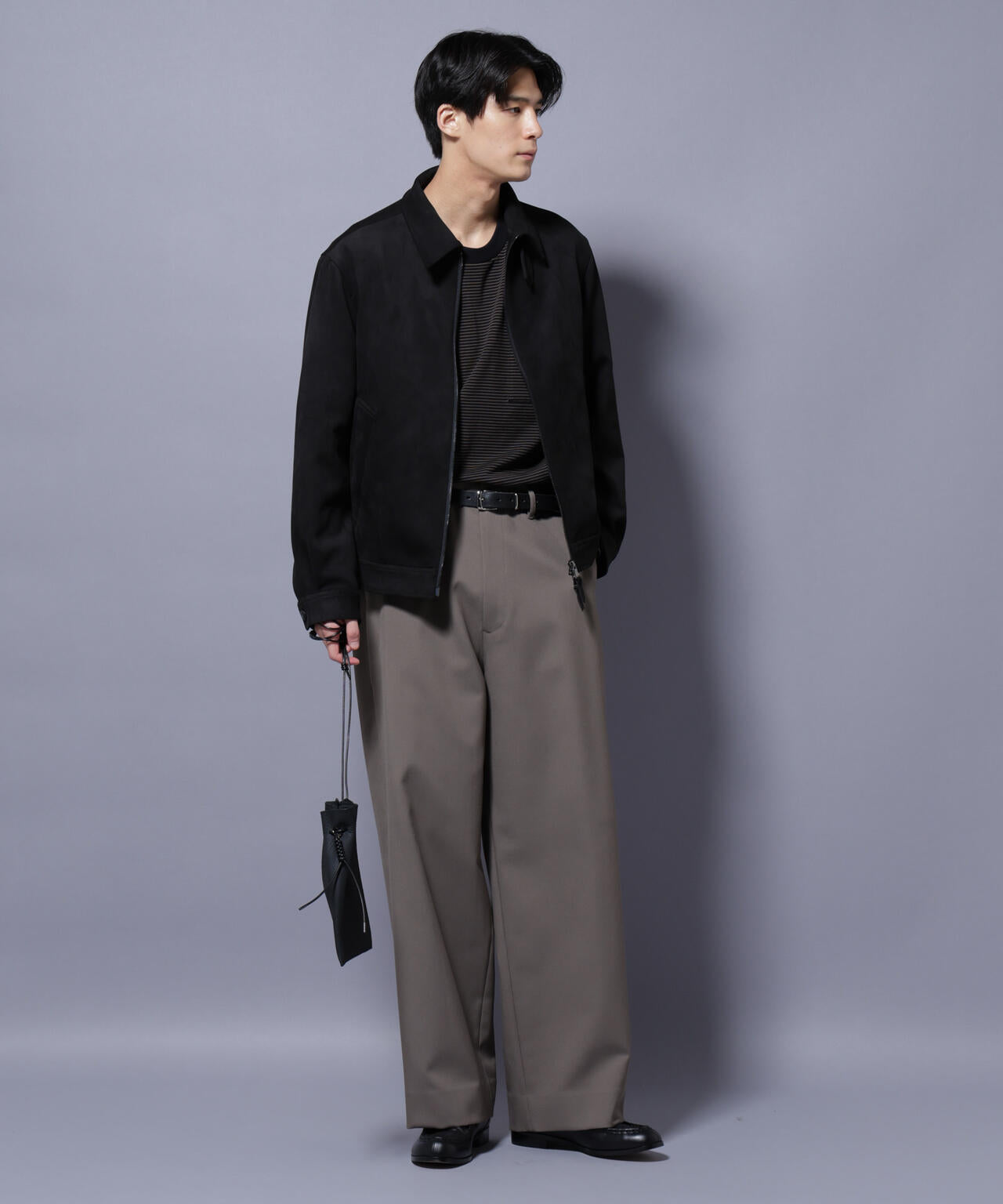 フェイクスエードブルゾン