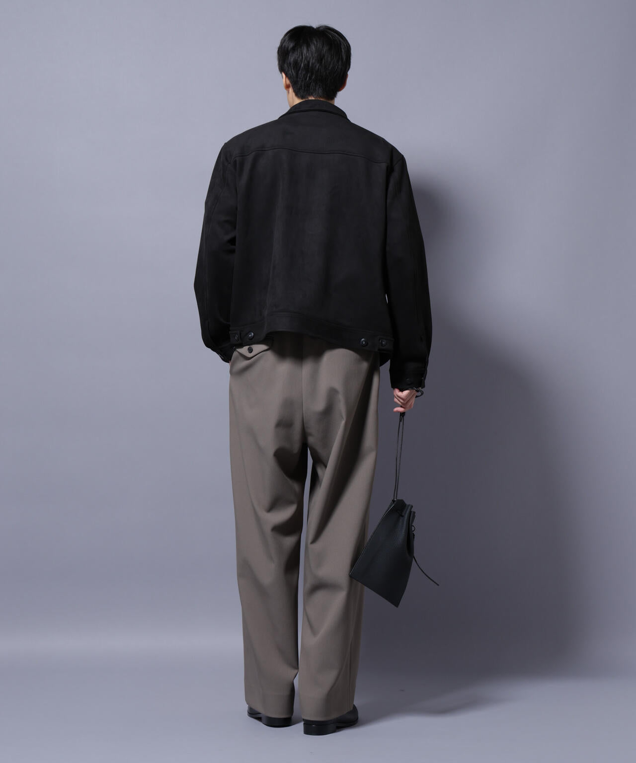 フェイクスエードブルゾン