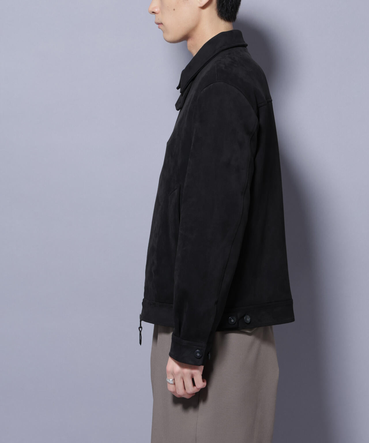 フェイクスエードブルゾン