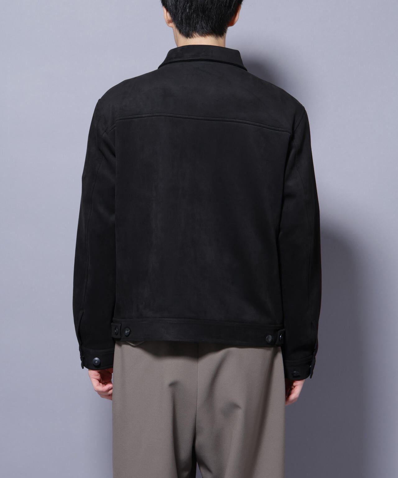 フェイクスエードブルゾン