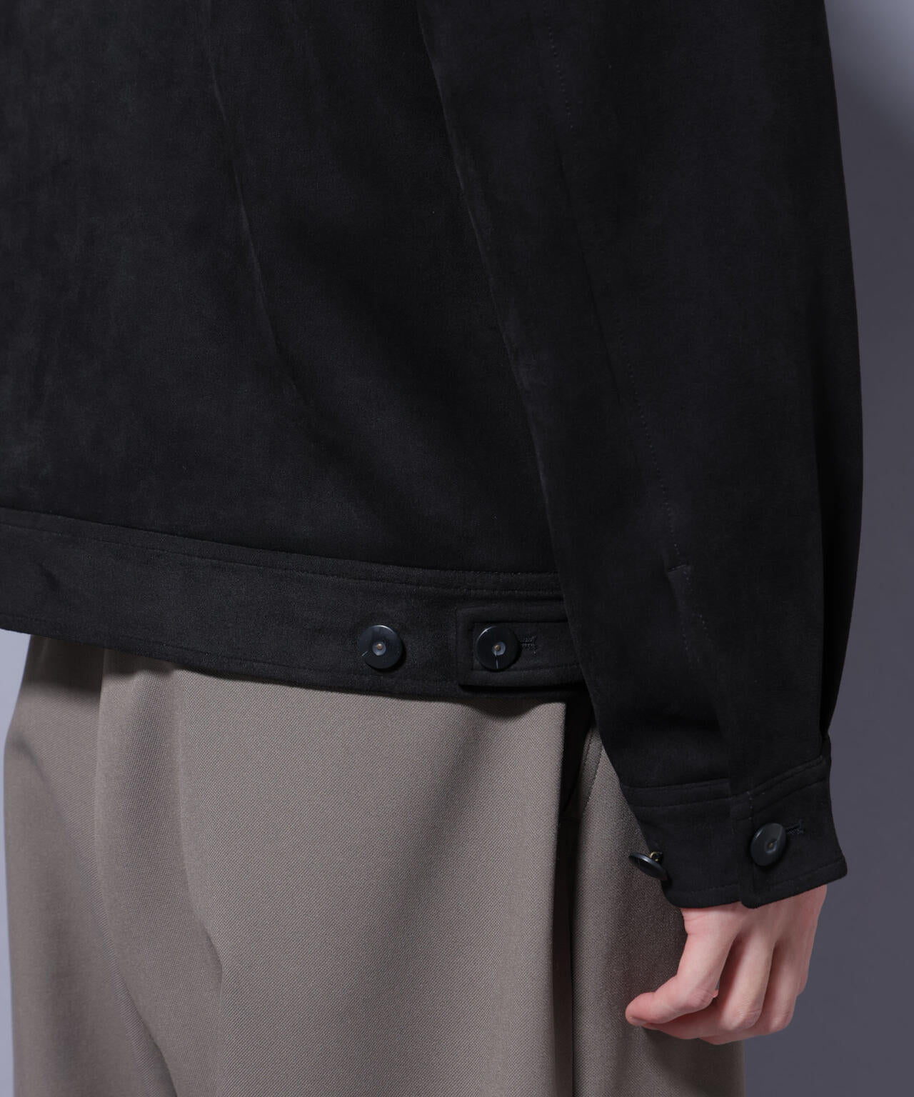 フェイクスエードブルゾン