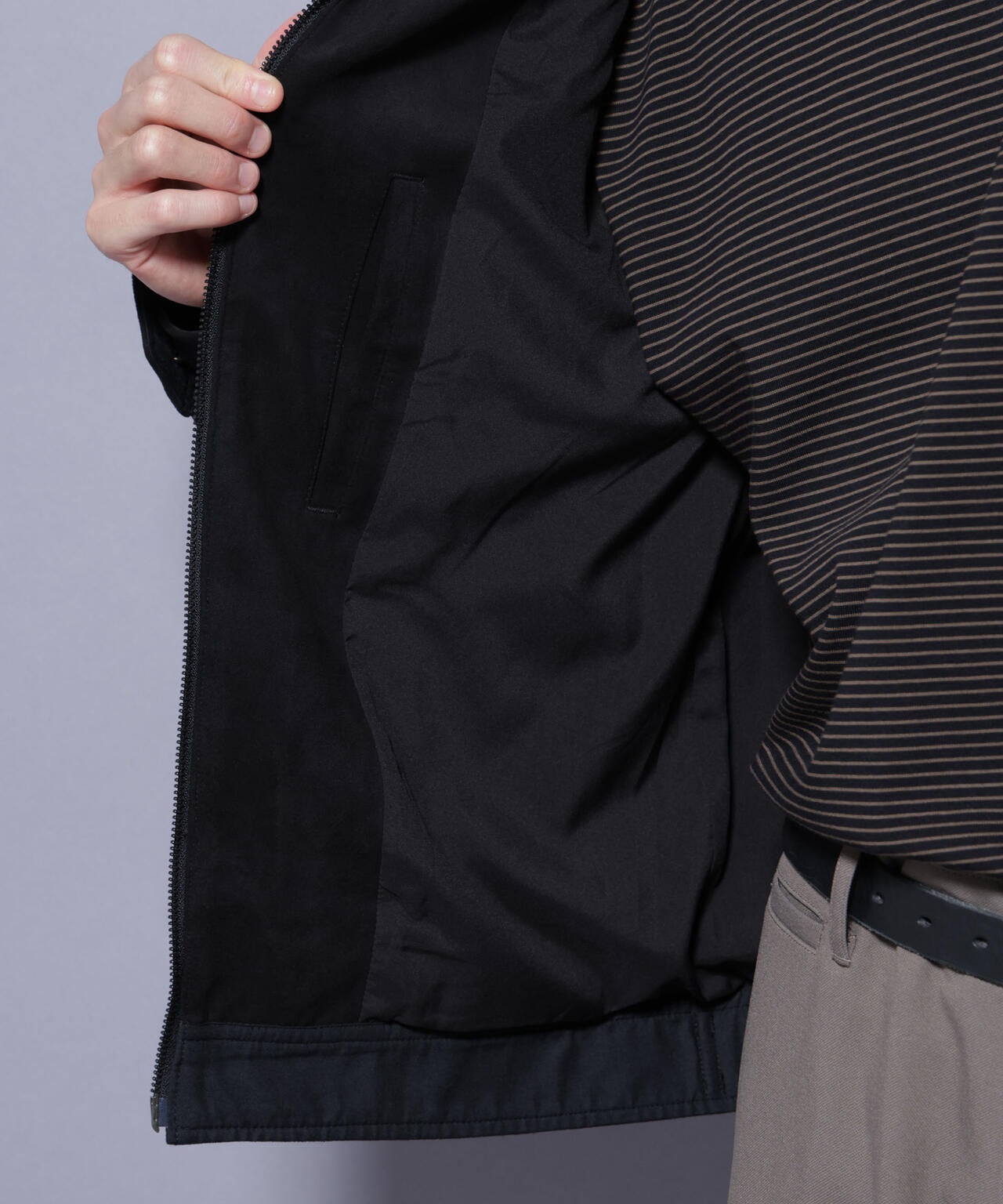 フェイクスエードブルゾン