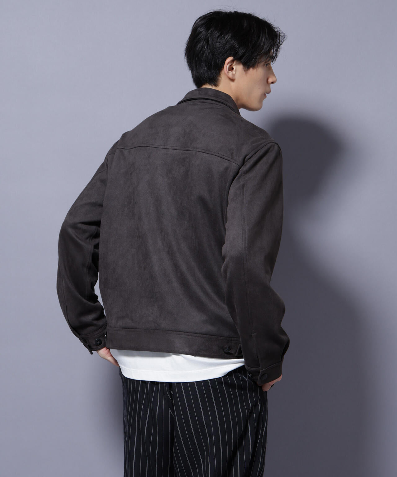 フェイクスエードブルゾン