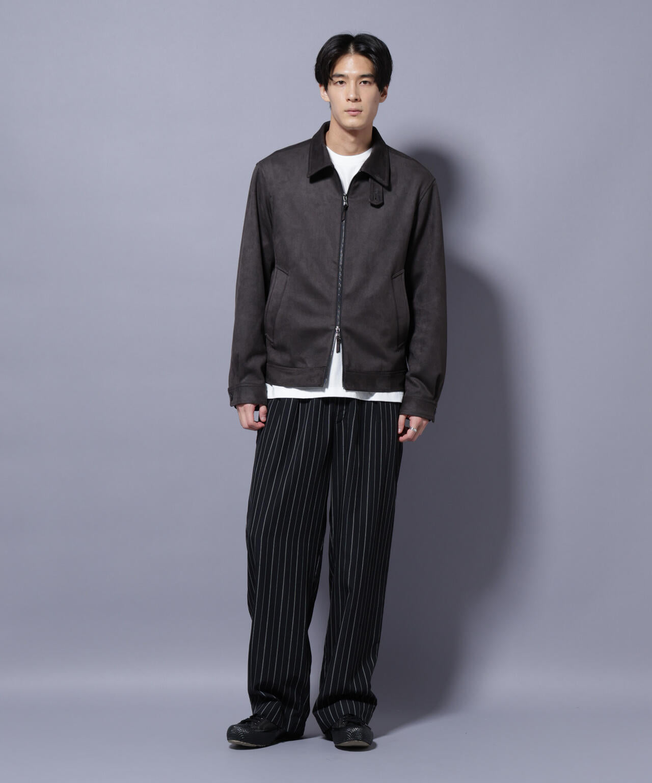 フェイクスエードブルゾン