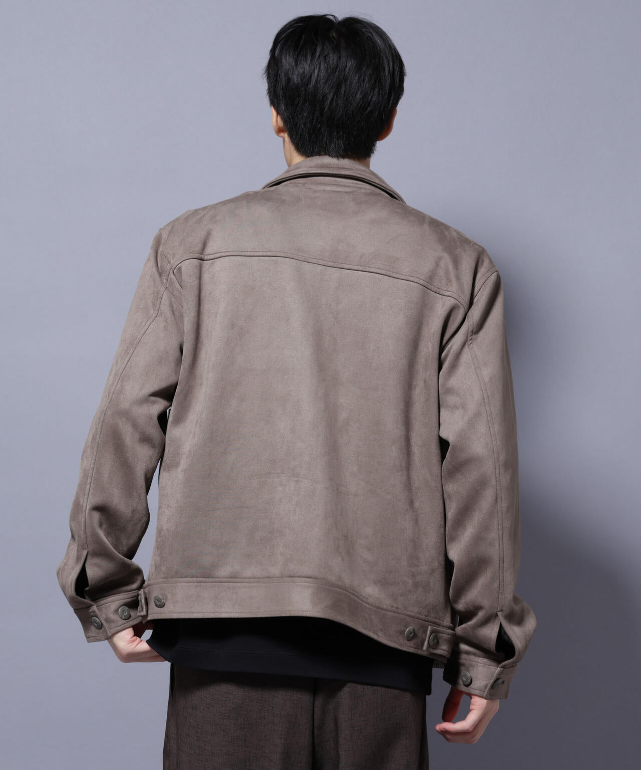 フェイクスエードブルゾン