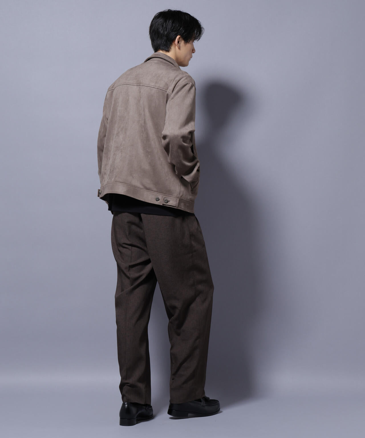 フェイクスエードブルゾン