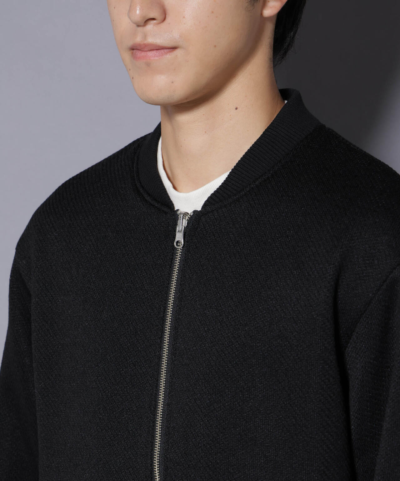 ニットフリースZIPブルゾン(セットアップ可)