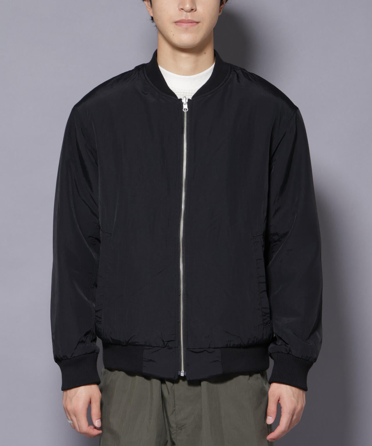 ニットフリースZIPブルゾン(セットアップ可)