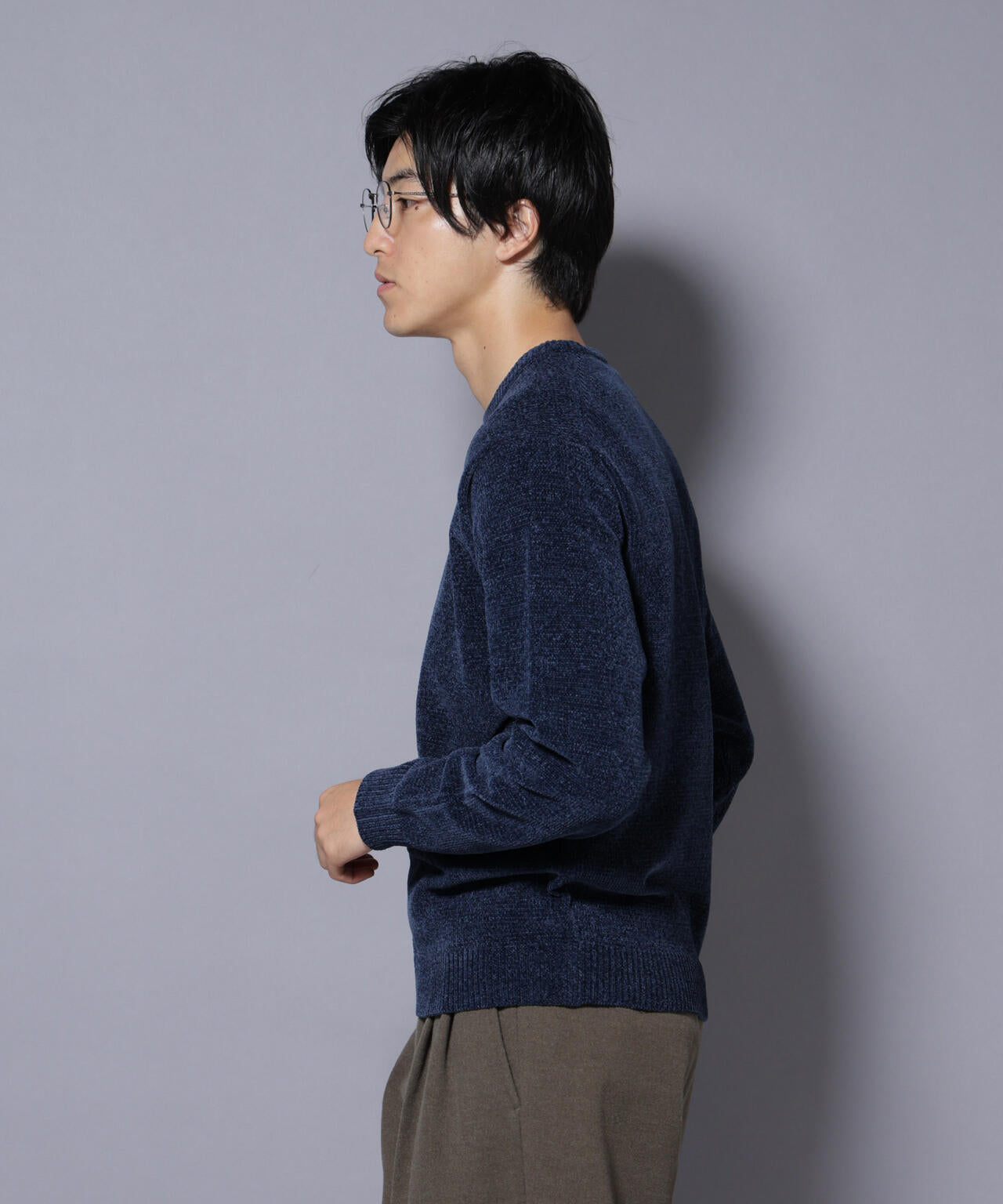 ナノベアモールニットクルーネック 1