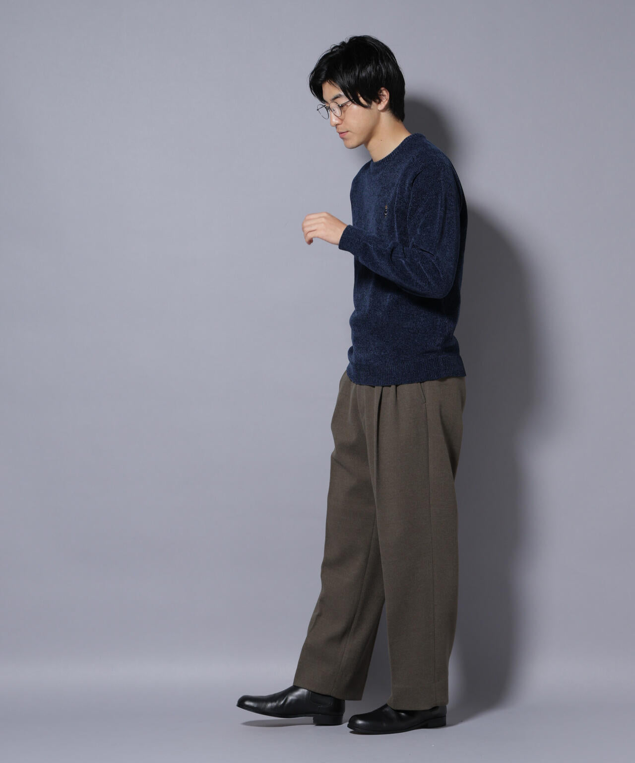 ナノベアモールニットクルーネック 1