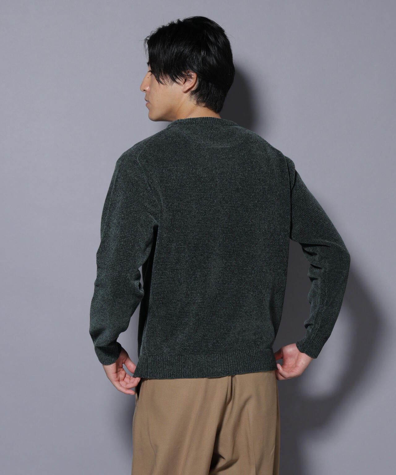 ナノベアモールニットクルーネック 1