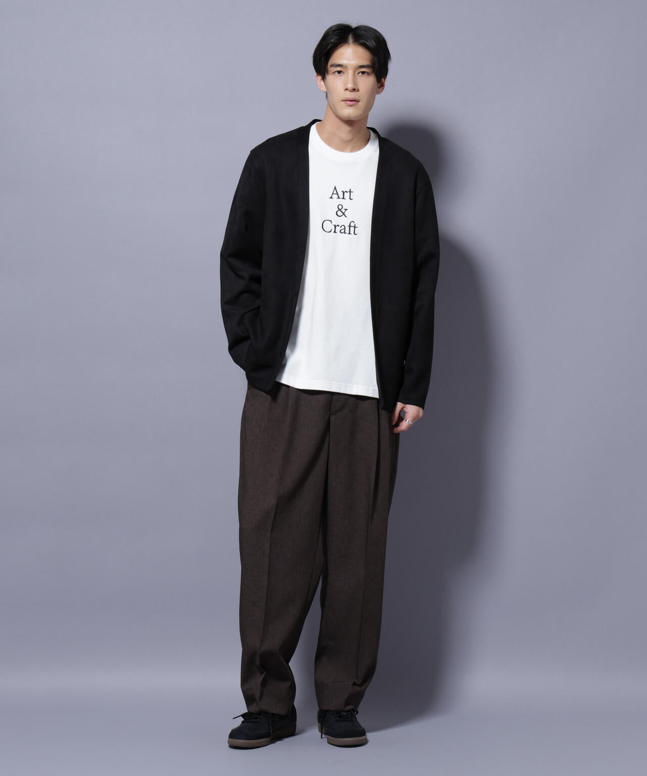 フェイクスエードトッパーカーディガン