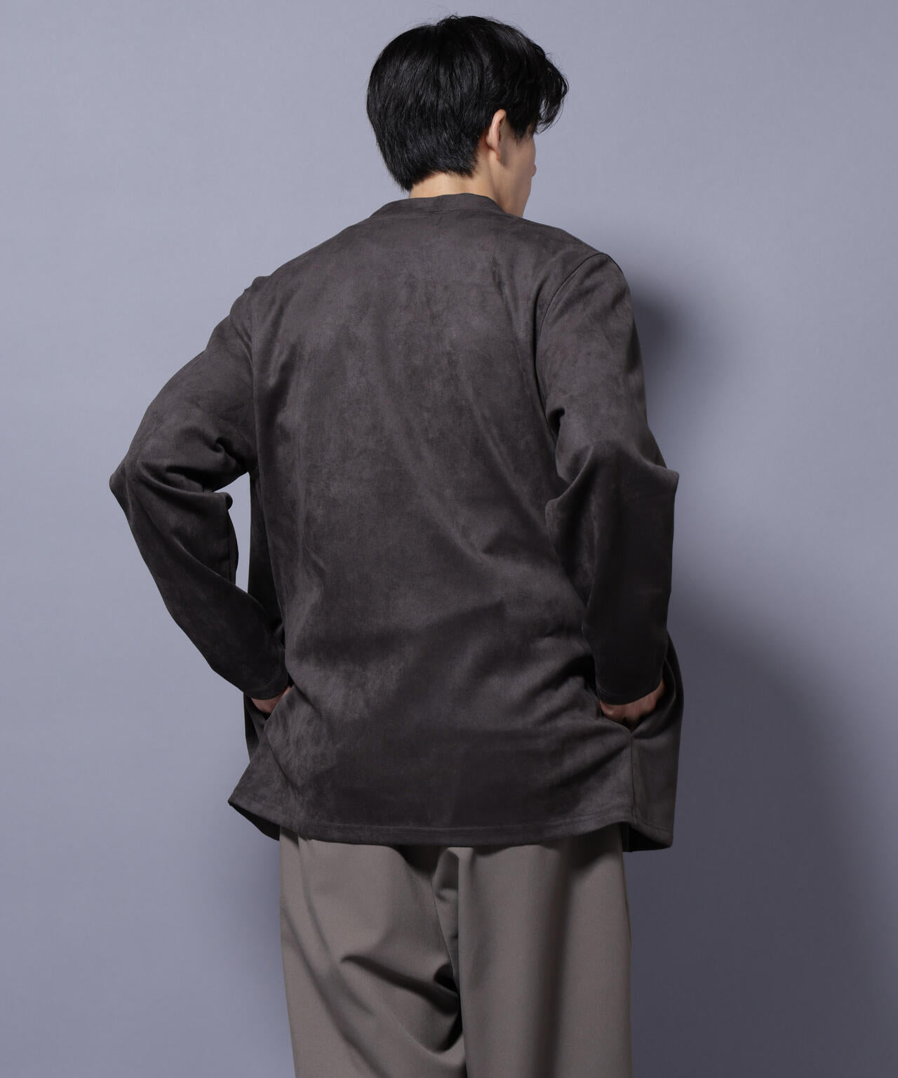 フェイクスエードトッパーカーディガン